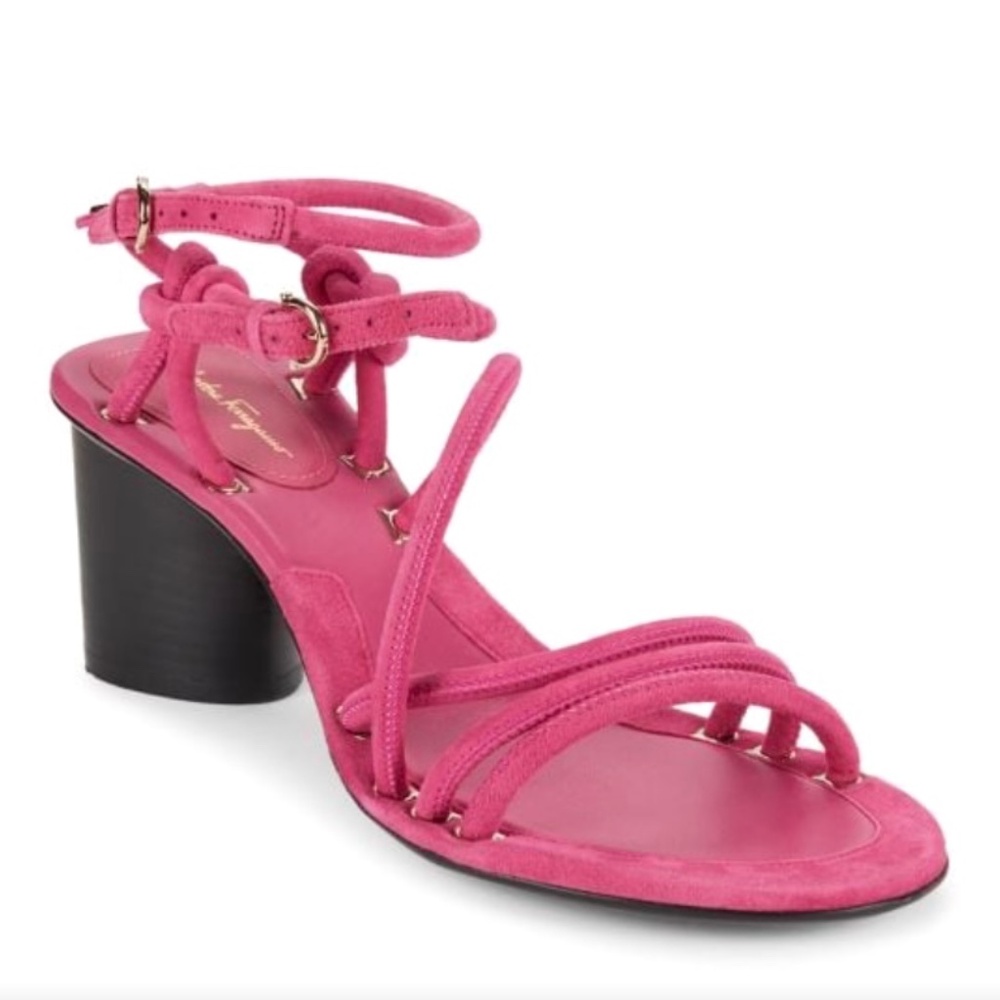 NEW Salvatore Ferragamo Augusta Sandal, Size 6.5 in Phoenix Pink
